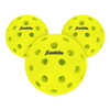 Franklin Silent Serve Noise Reduction Pickleballs - 3 Ball Pack