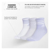 adidas Women's Cushioned 3-Stripe 3.0 High Quarter Socks 3-Pack - Various Colors
