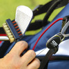 Izzo Golf Club Dual-Sided Brush with Retractable Cord