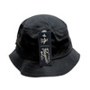 Penguin Black Bucket Hat with Rainbow Penguin Logo