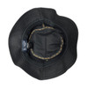 Penguin Black Bucket Hat with Rainbow Penguin Logo
