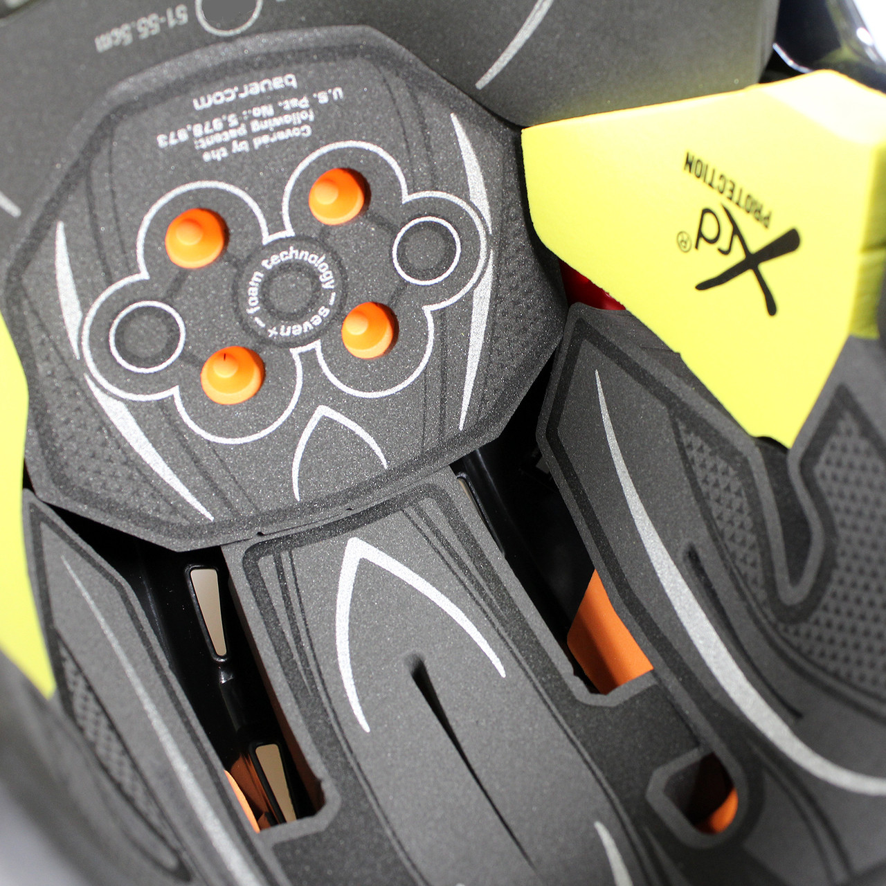 Bauer Re-AKT 75 Senior Ice Hockey Helmet - Black with Red ...