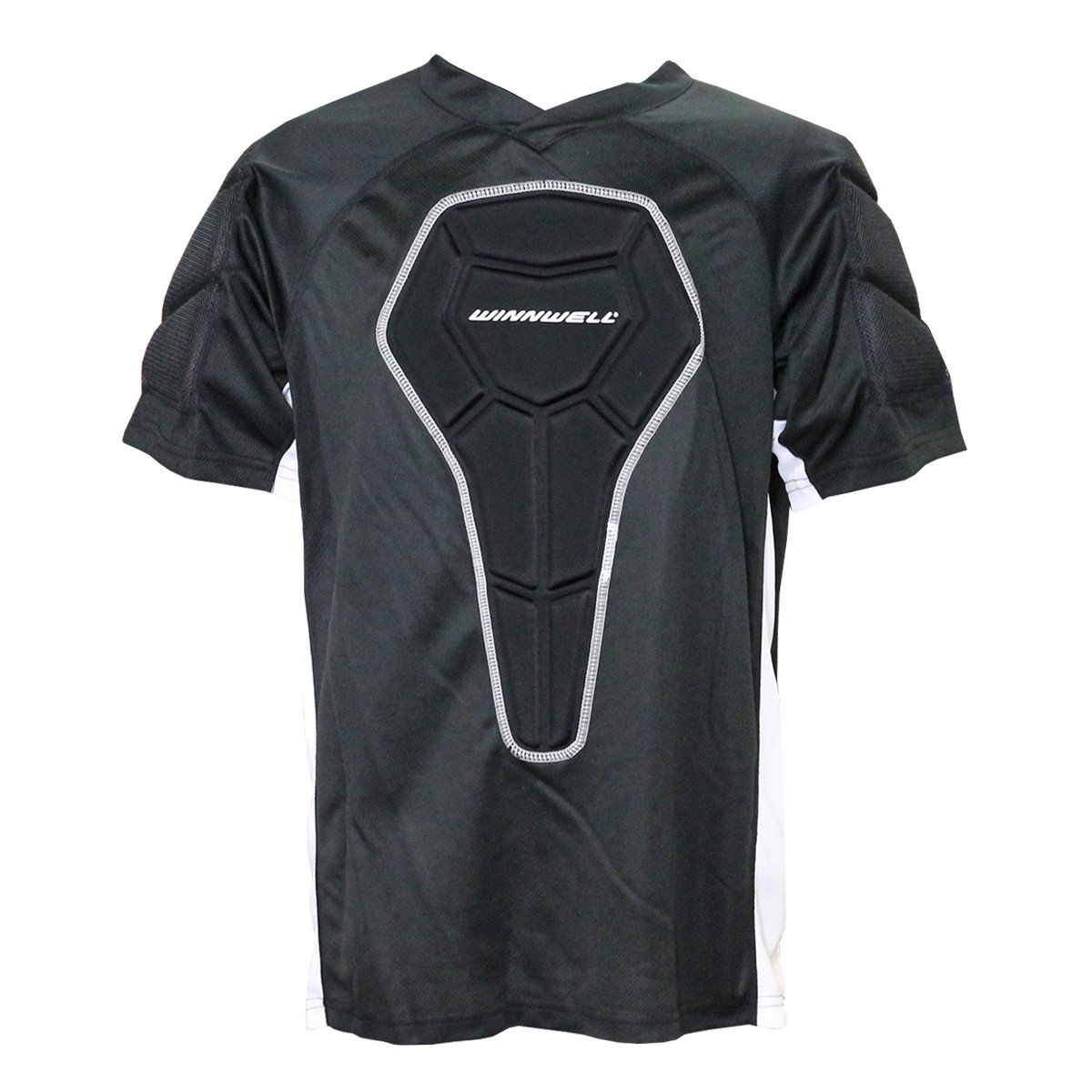 Winnwell Basic Senior Padded Roller Hockey Shirt Black, White