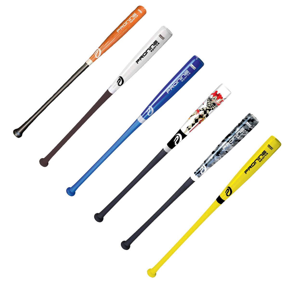 Pro Nine 35" Hybrid Fungo Baseball Bat Various Designs