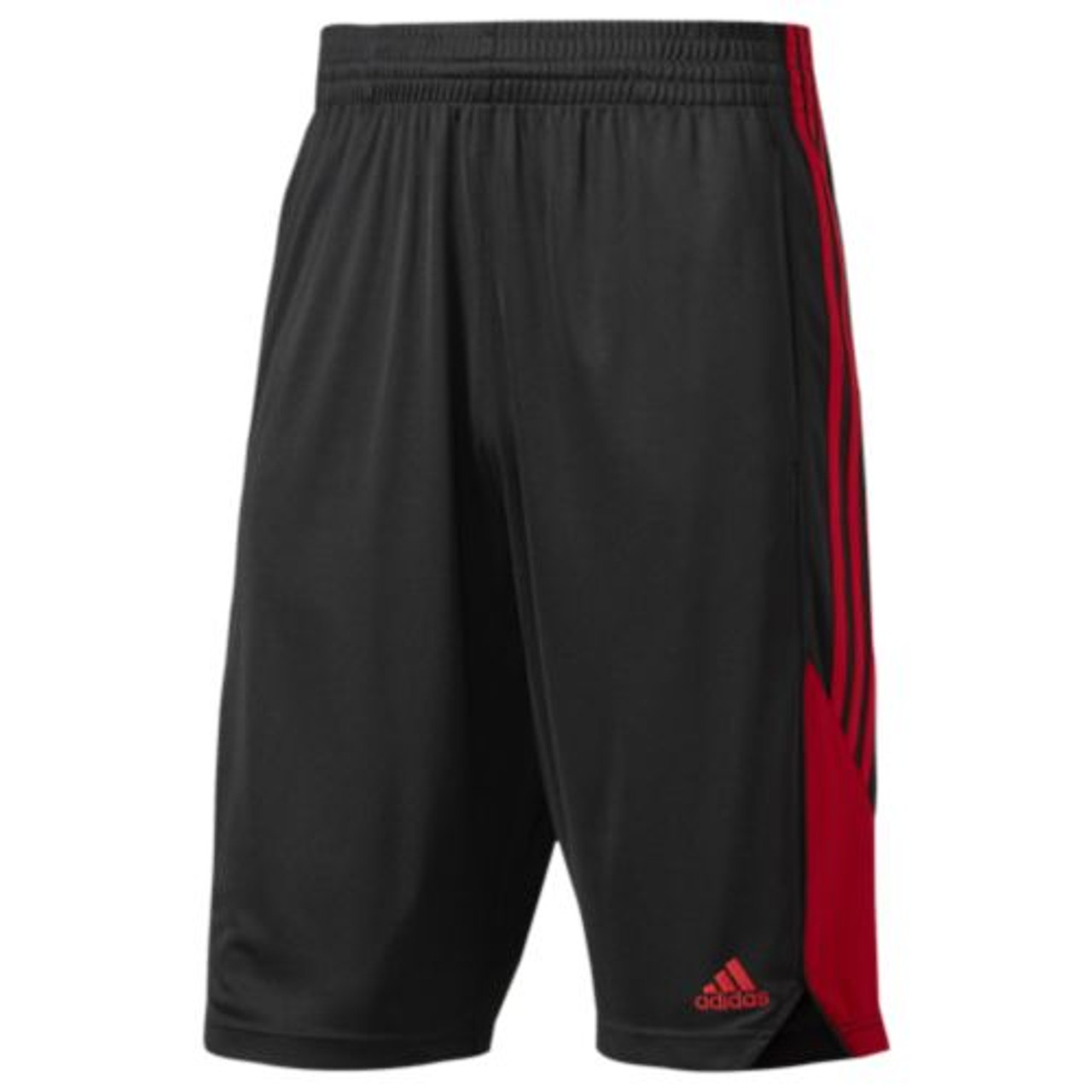 black and red adidas shorts