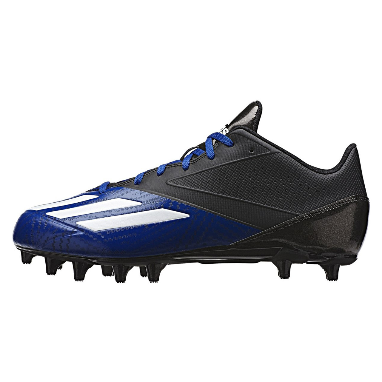 black and blue football cleats