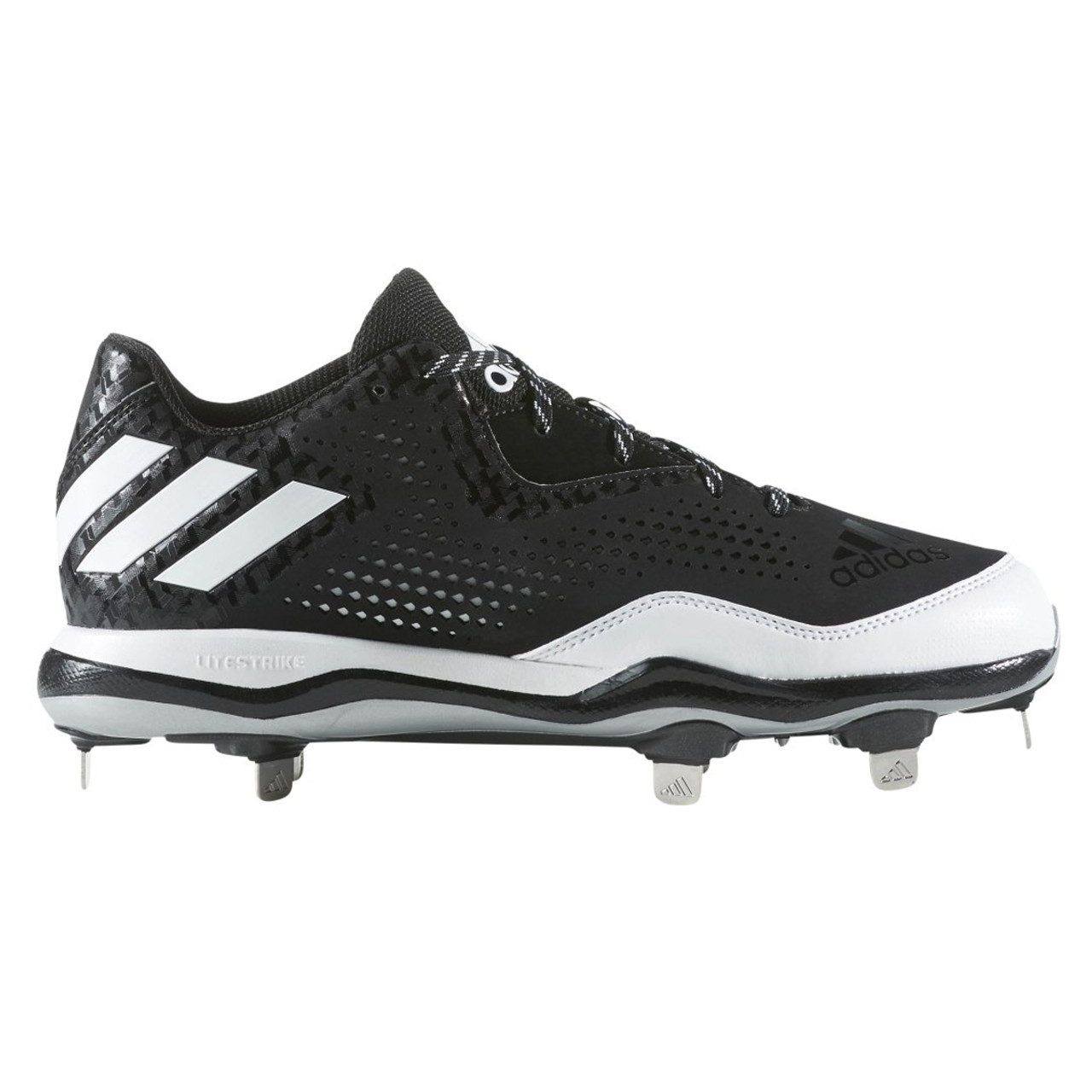 white adidas metal baseball cleats