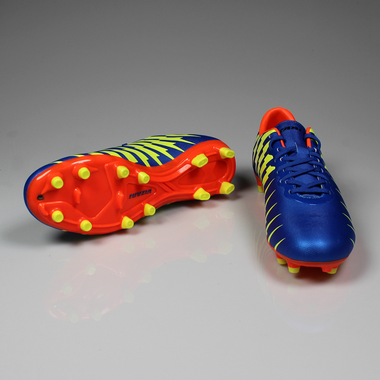 Vizari Bolt FG Senior Soccer Cleats Blue, Yellow, Orange