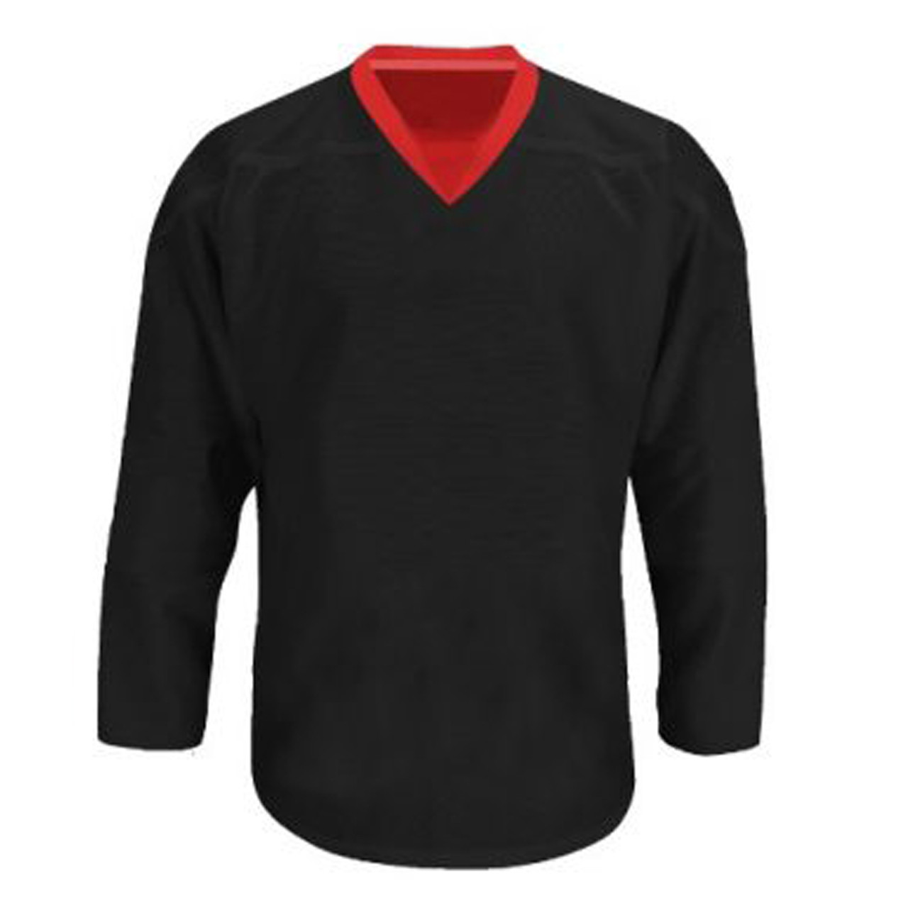 red and black hockey jerseys