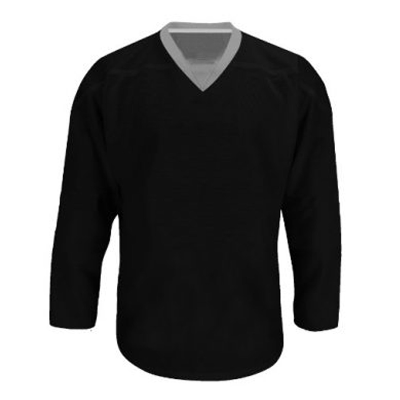 black and grey hockey jersey