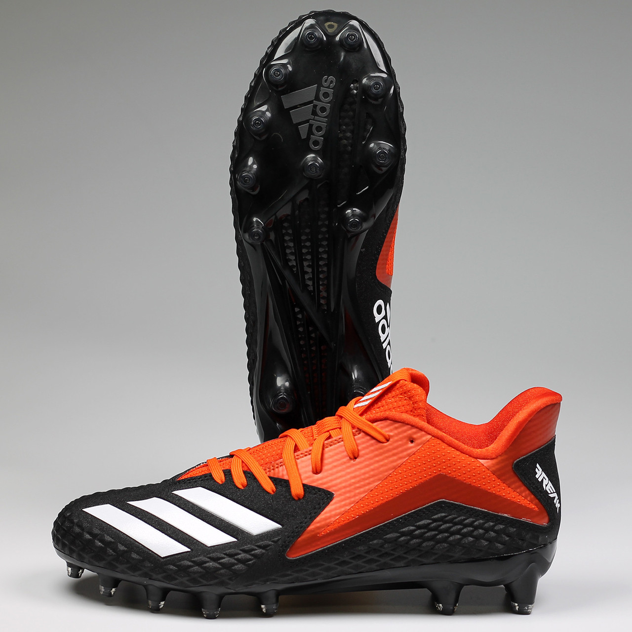 Orange and Black Football Cleats | Men 