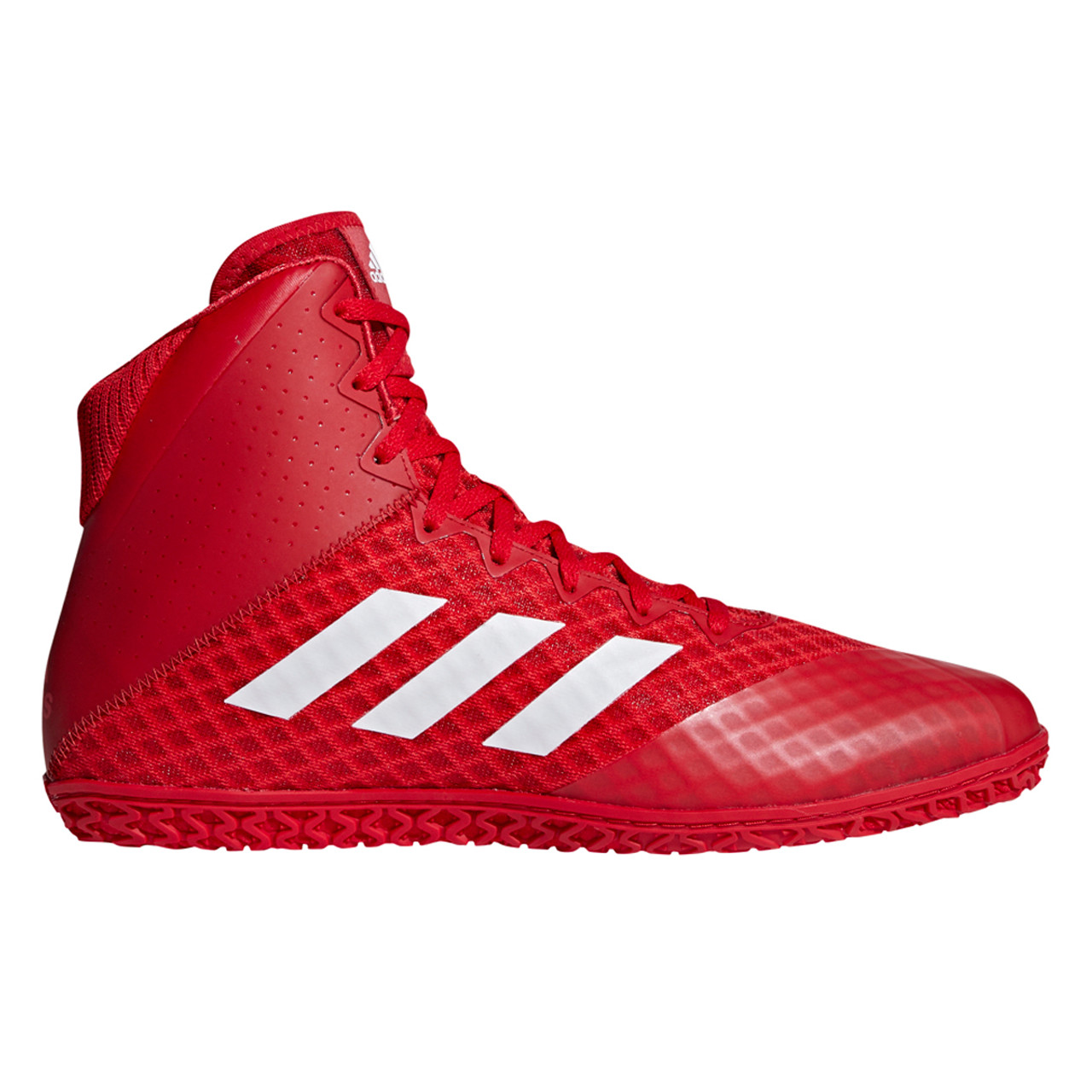 Ortografía Leonardoda pastel Adidas Mat Wizard 4 Red & White Wrestling Shoes