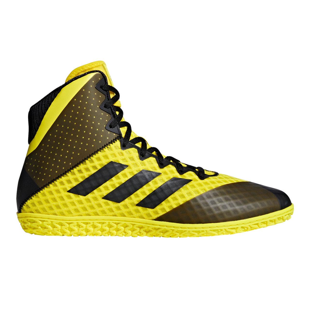 yellow wrestling shoes