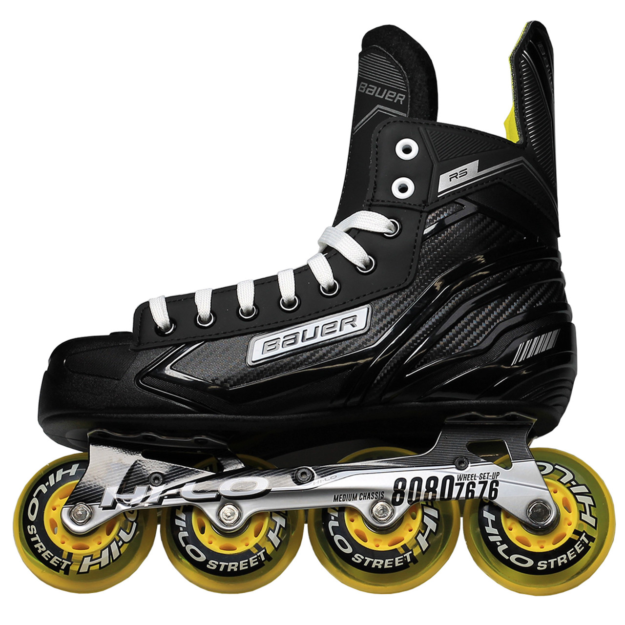 Kolonel Inspireren Het kantoor Bauer RS Senior Inline / Roller Hockey Skates - Black, Yellow