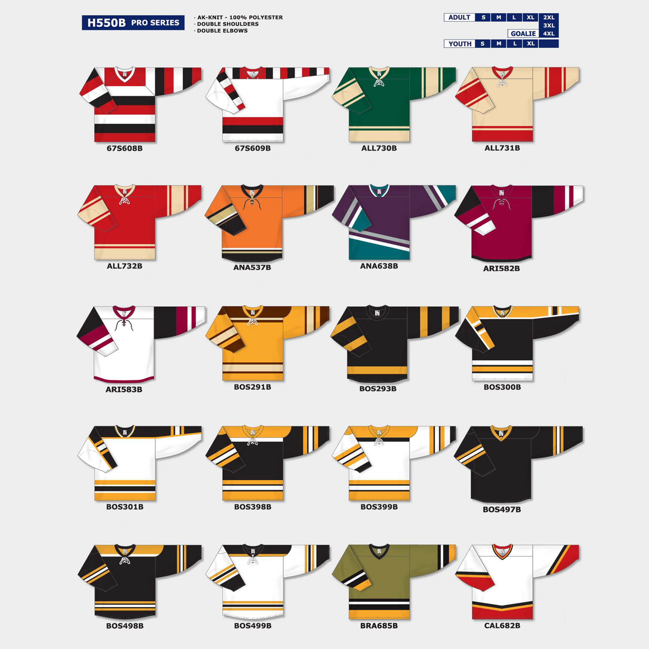 Athletic Knit A1850 Pro Hockey Hoodies - Various Colors