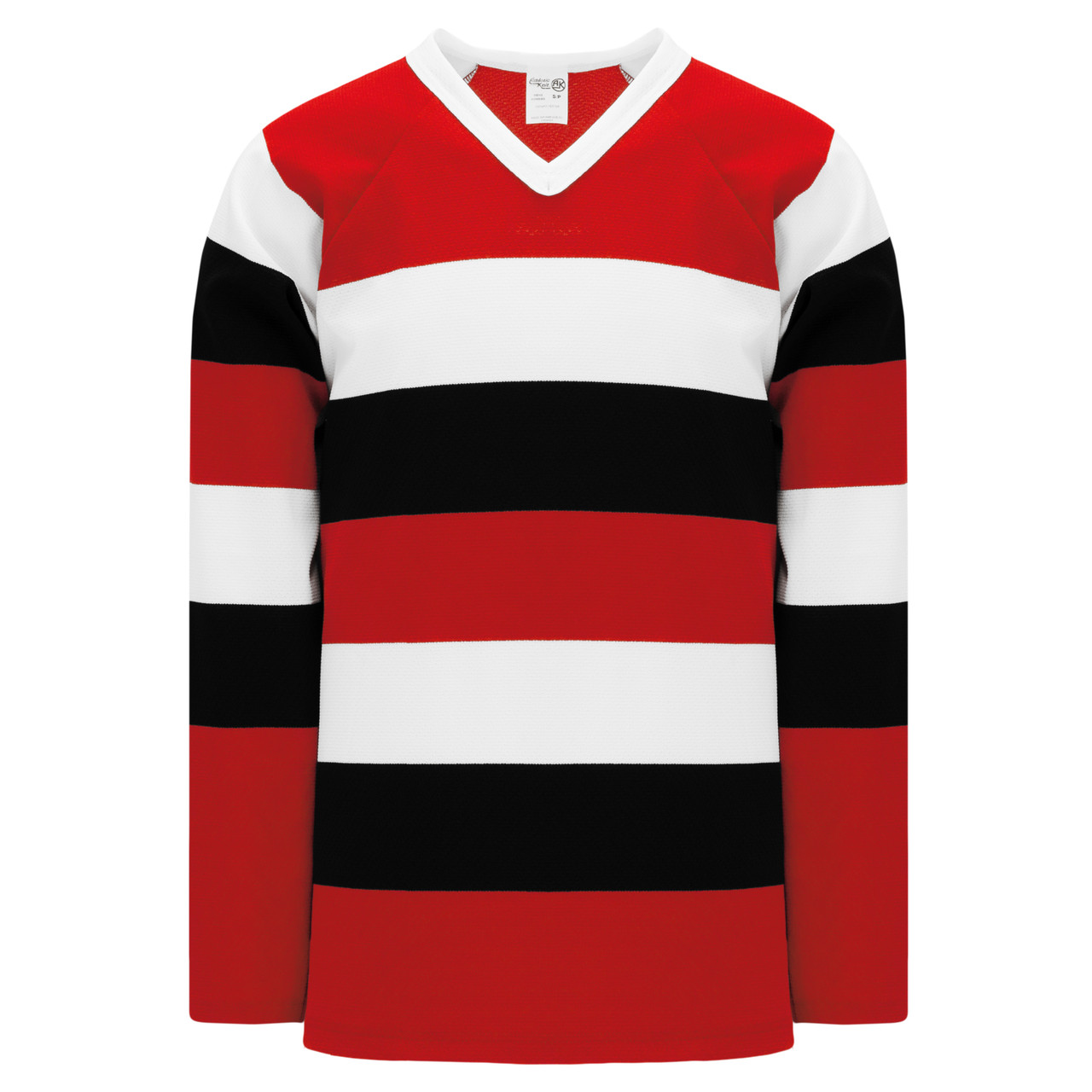 Athletic Knit Mesh Tri Color Hockey Jersey