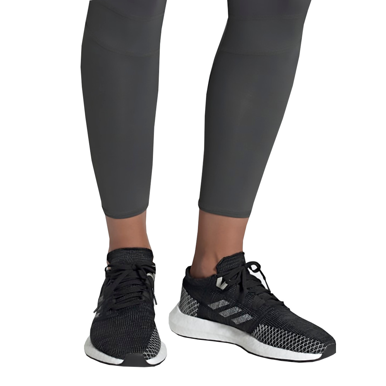 Adidas Pureboost Go Women S Running Sneakers 52 Black Gray White Adidas Pureboost Go Women S Running Sneakers 52 Black Gray White