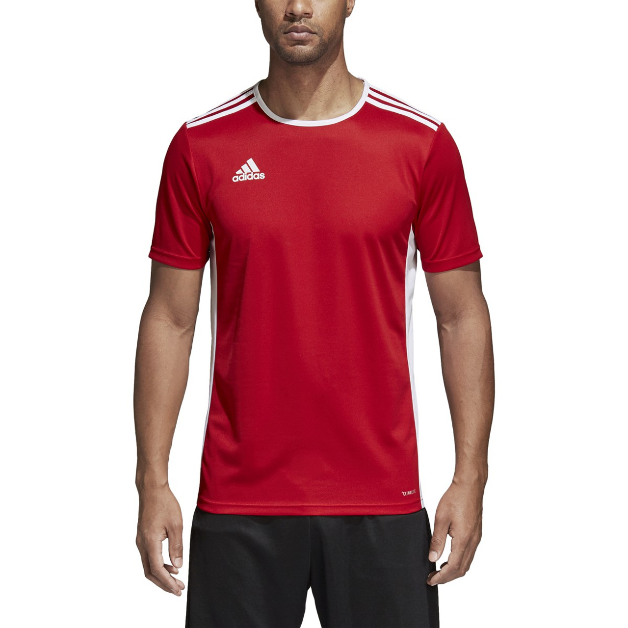 red adidas soccer jersey