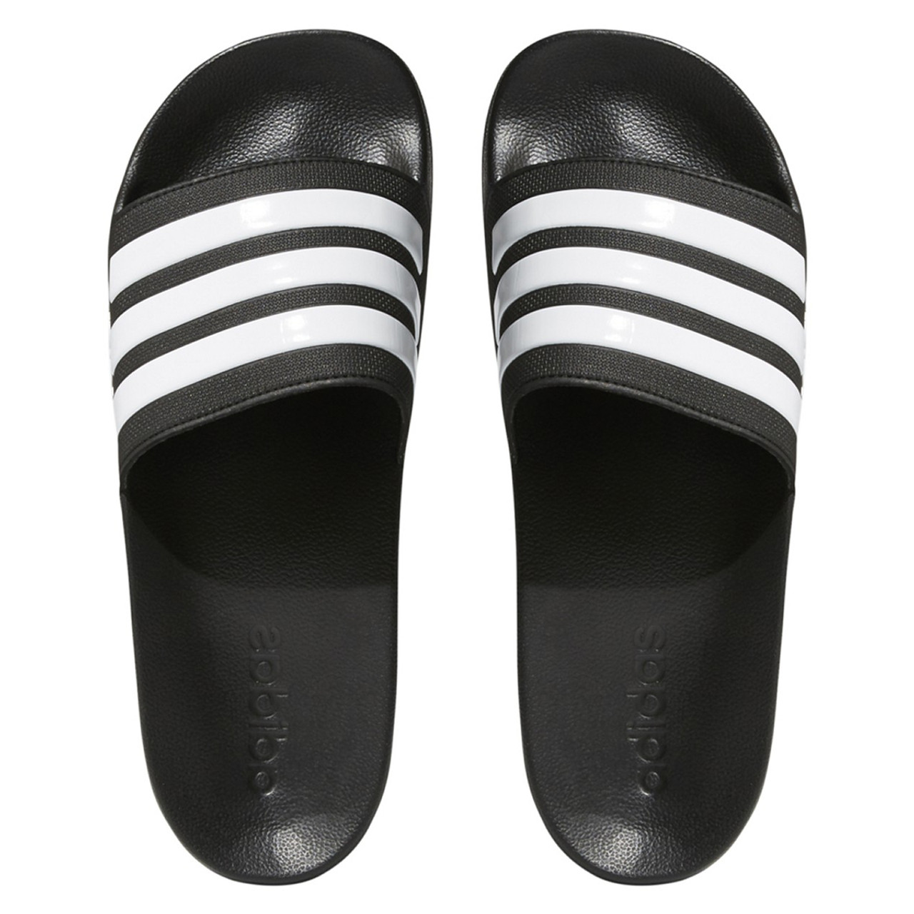 Adidas Adilette Shower Slide Sandals Black White