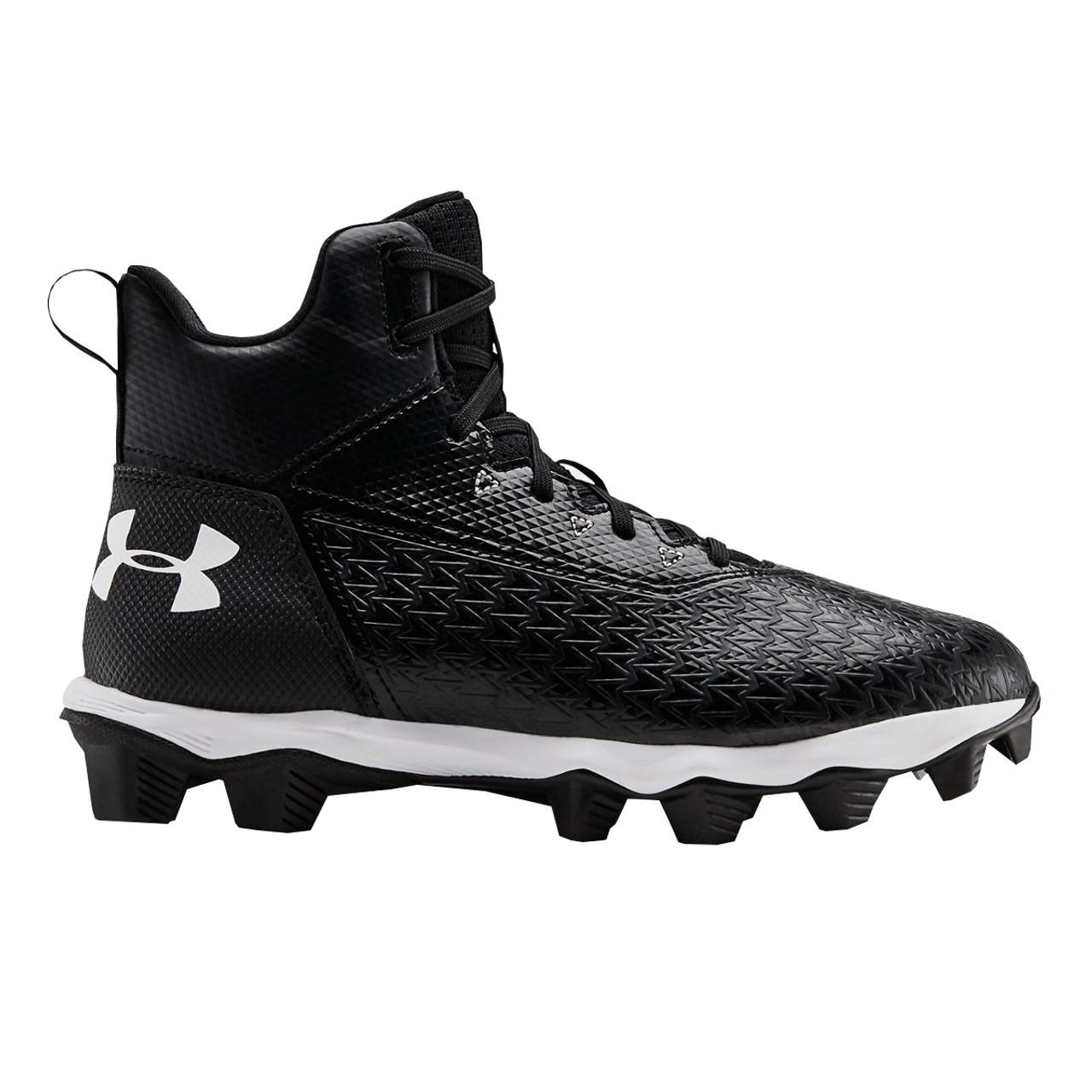 all black under armour football cleats