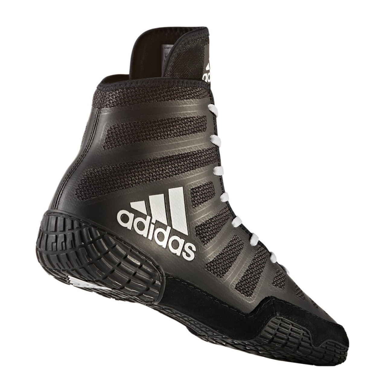 Adizero Varner Adult Wrestling Shoes BA8020 Black, White