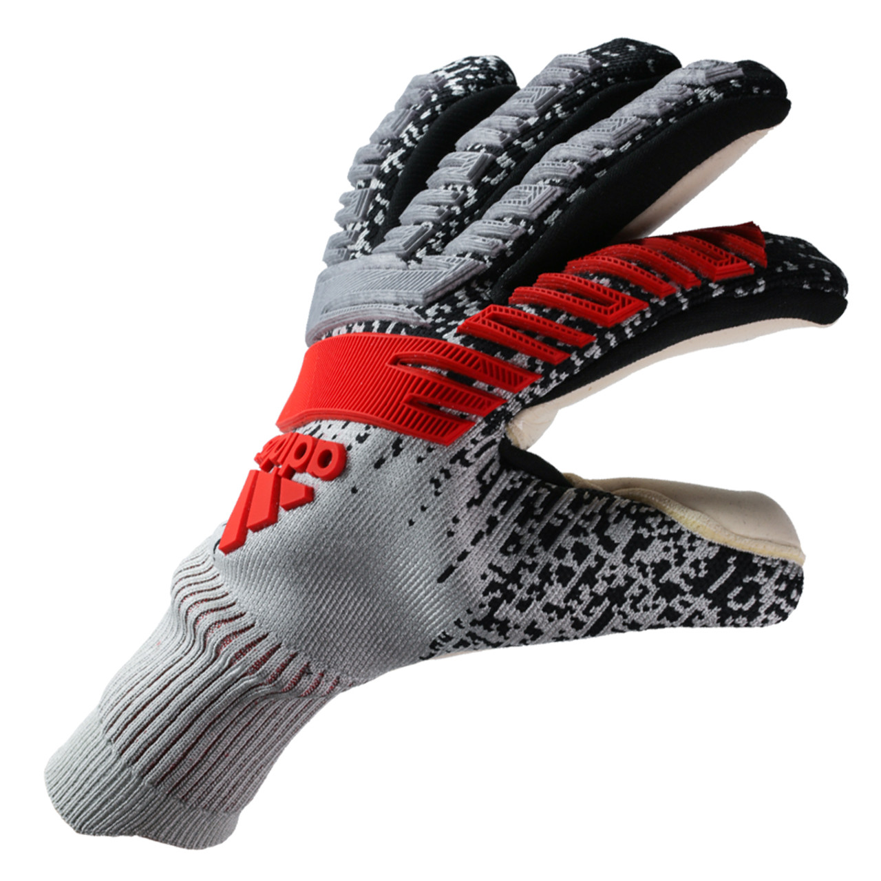 Adidas Predator Pro FS PC Soccer Goalkeeper Gloves DY2635 - Silver, Black,  Red - everysportforless.com
