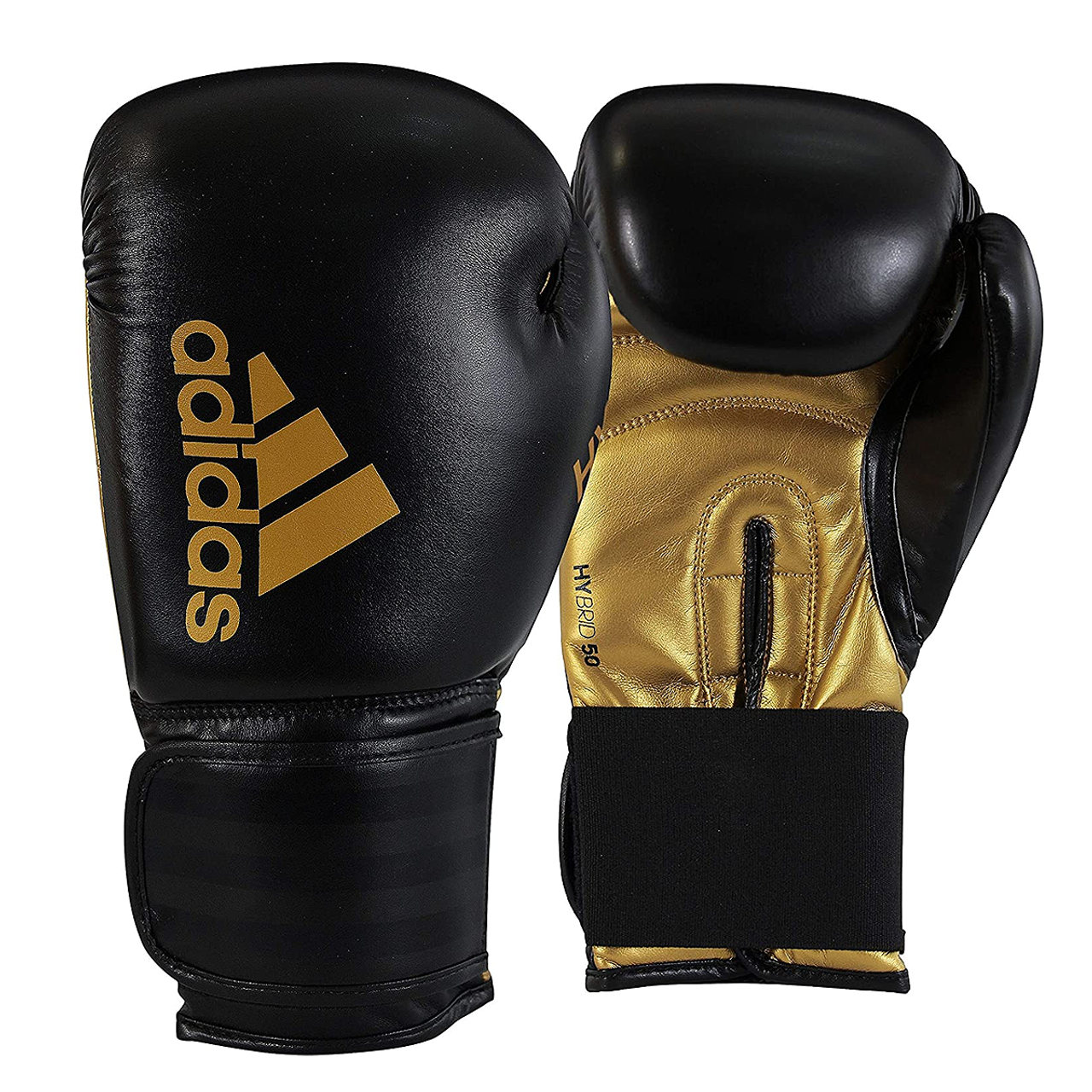 Adidas Hybrid 50 - Black, Gold Boxing Gloves