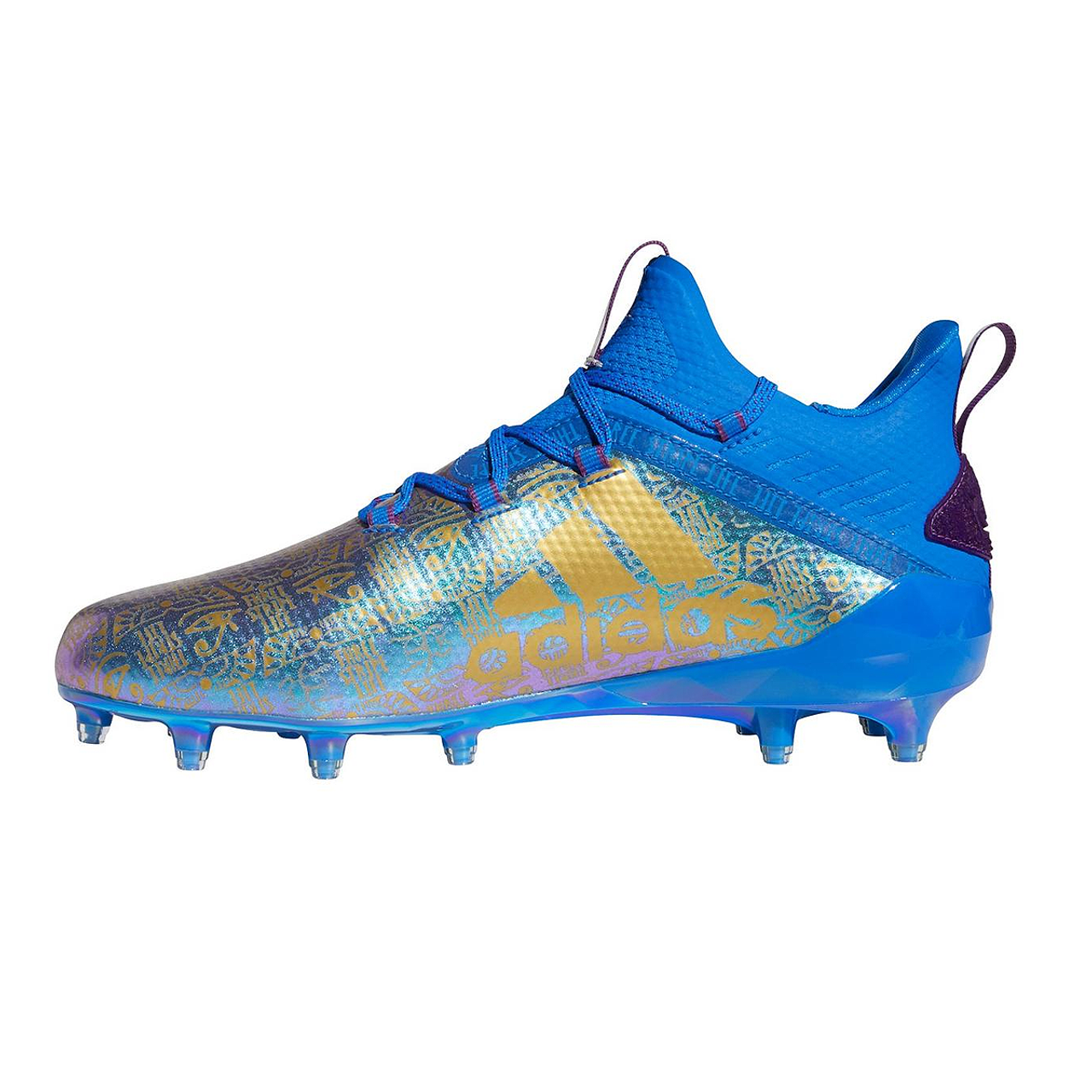 blue and gold adidas cleats