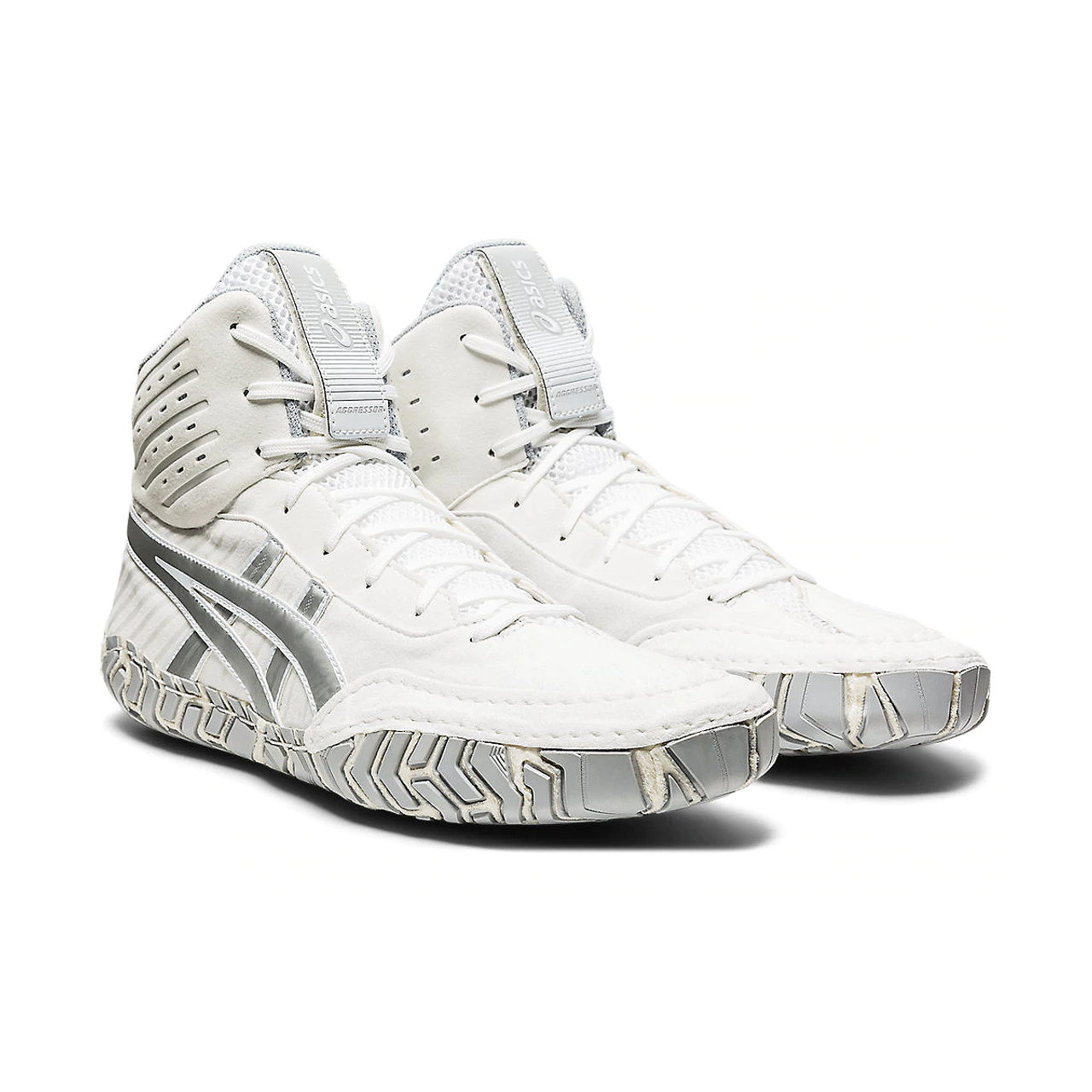 silver wrestling shoes