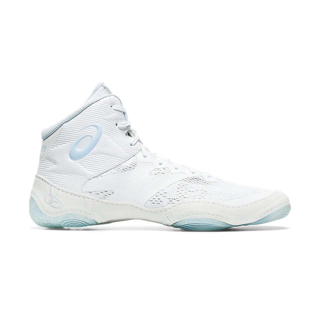 white jb wrestling shoes