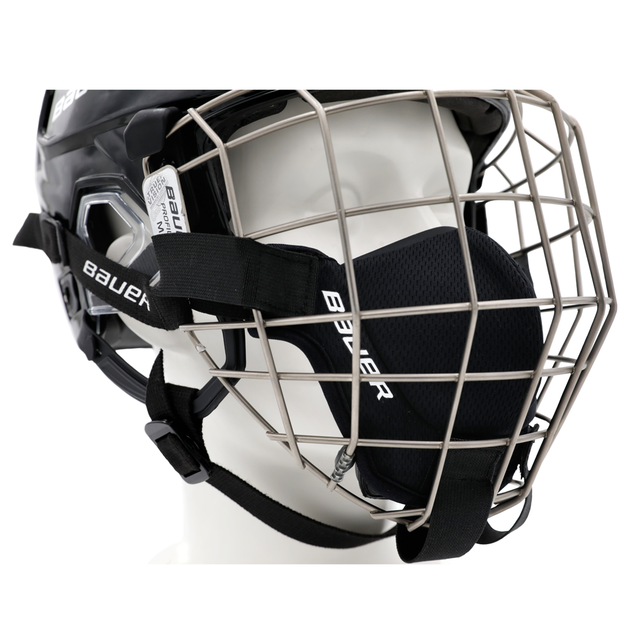 Bauer Profile II Facemask I2 All Black Cage Hockey Mask Hockey