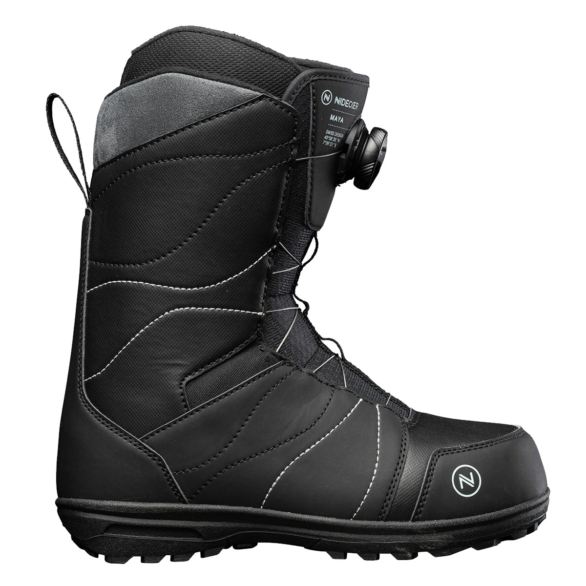 NIDECKER MAYA BOA ブラック スノーボードブーツ Nidecker Maya 2022 Women's Snowboard Boots