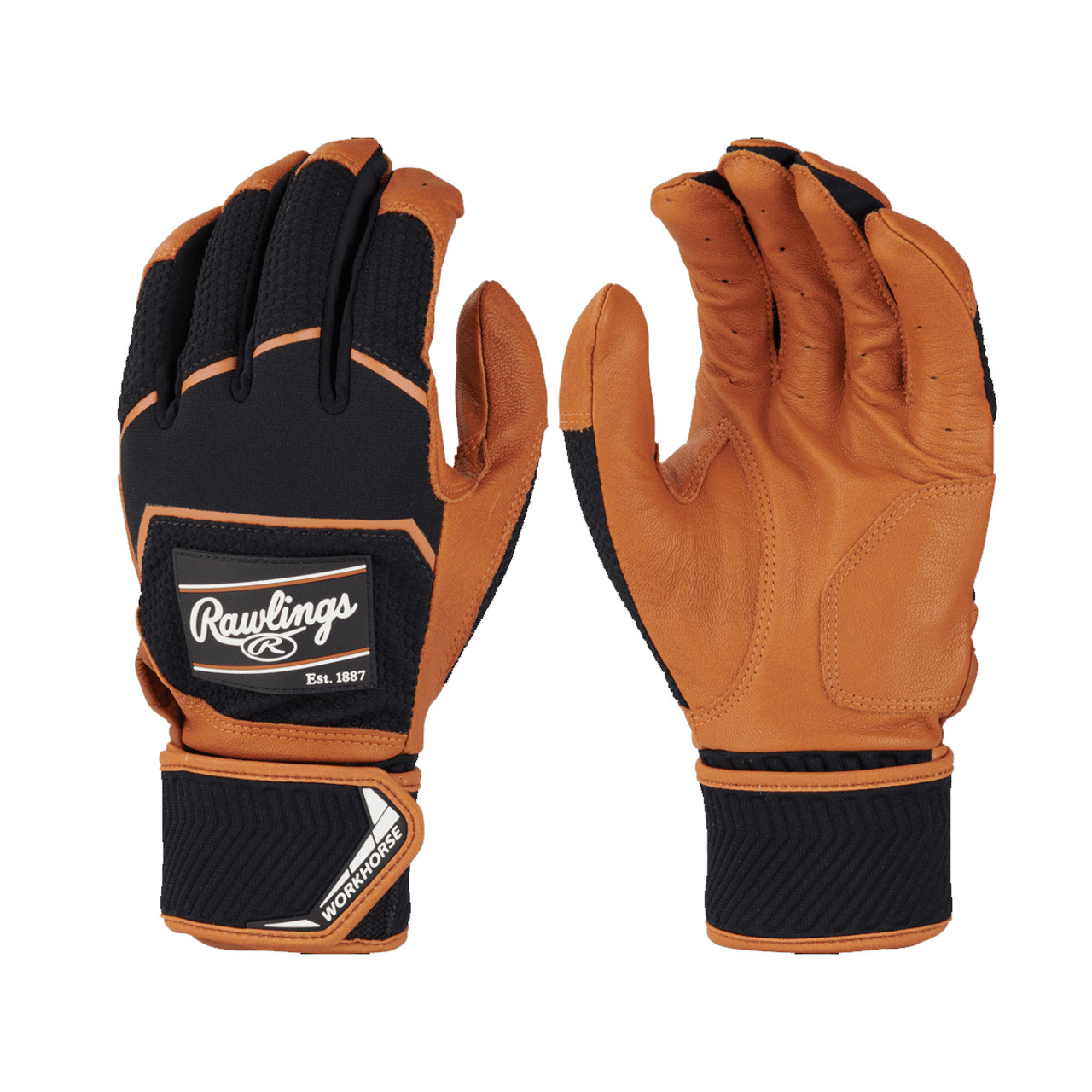 New WORKHORSE COMP WH/WH SR-XL Batting Gloves