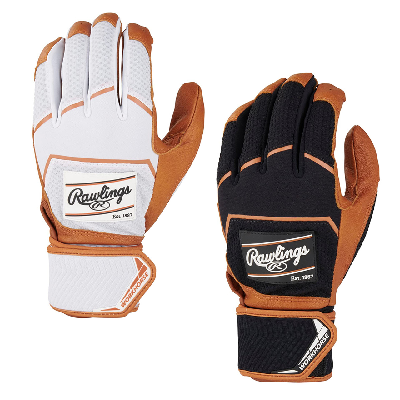 Rawlings Workhorse Senior Compression Strap Baseball Batting Gloves -  Various Colors
