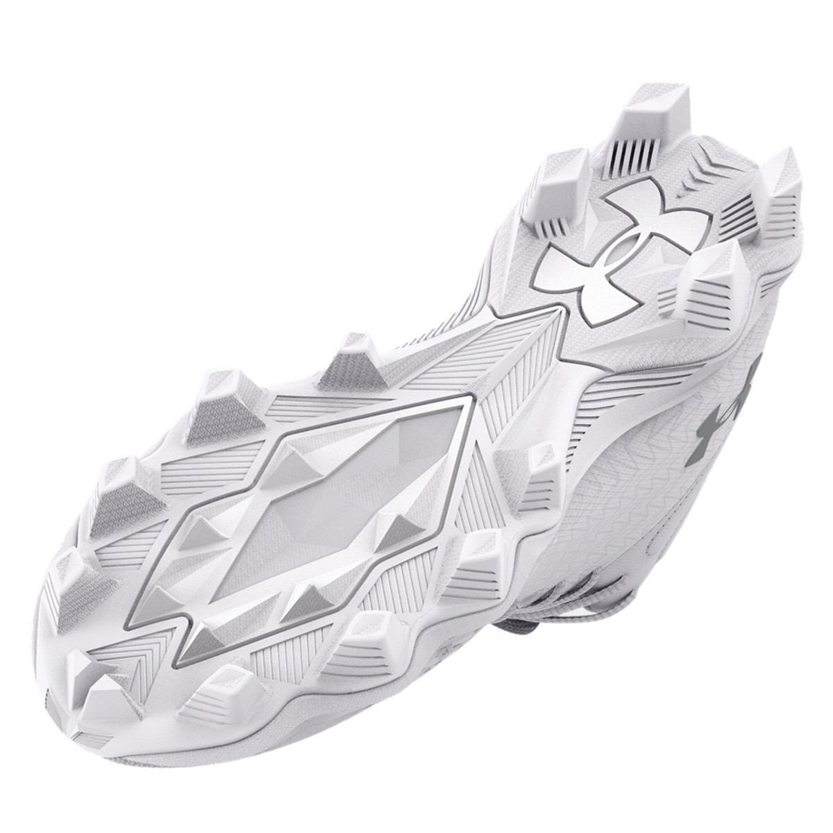 all white low top under armour cleats