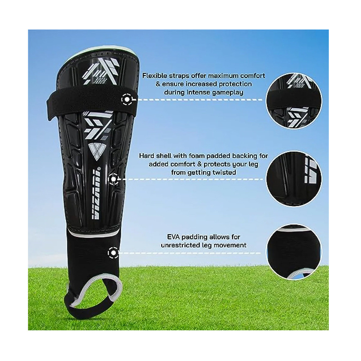 Vizari Malaga Soccer Shinguards1