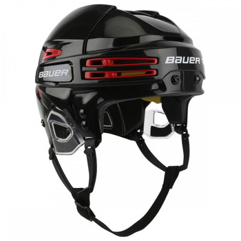 Bauer Re-AKT 75 Senior Ice Hockey Helmet Black with Red Vents