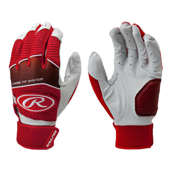 red youth batting gloves