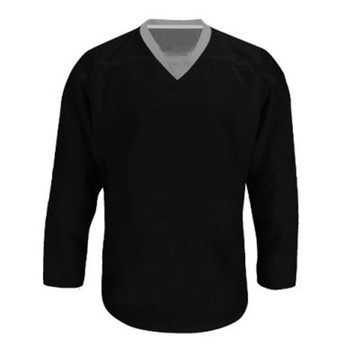 Troy Hockey Reversible Junior Hockey Jersey - Black, Silver