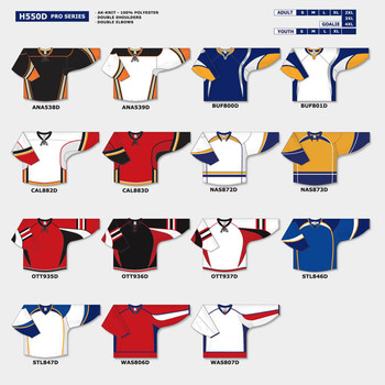 athletic knit hockey jerseys