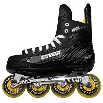 Bauer RS Junior Inline / Roller Hockey Skates - Black, Yellow