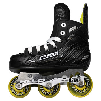 Bauer RS Junior Inline / Roller Hockey Skates - Black, Yellow