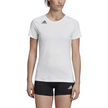 Adidas HILO Women's Short Sleeve Volley Jersey DP4343 - White, Black