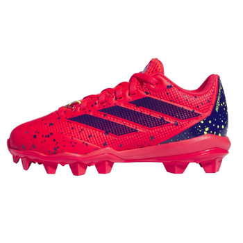 adidas adizero Impact MD K 2.0 Molded Rubber Kids' Baseball & Softball Cleats JR4861 - Lucid Red, Lucid Blue, Lucid Lemon