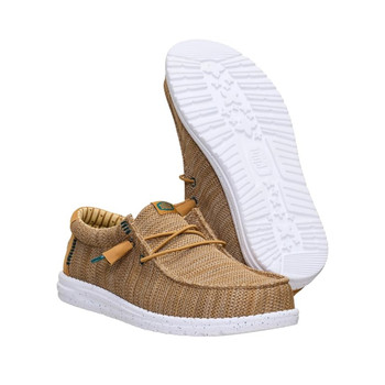 Hey Dude Wally Stretch Sox Men's Slip-On Shoes - Bone Brown