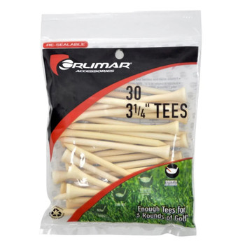 Orlimar 3 1/4" Natural Golf Tees - 30 Pack