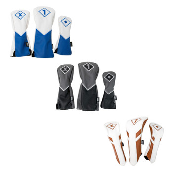IZZO Golf 3 Piece Golf Club Headcover Set - Assorted Colors