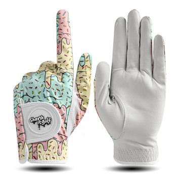 Shank It Golf Ice Cream Golf Gloves - Right Hand Swing, Worn on Left Hand