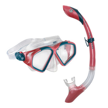 U.S. Divers Cozumel TX Mask & Snorkel Combo  -  Coral, Navy