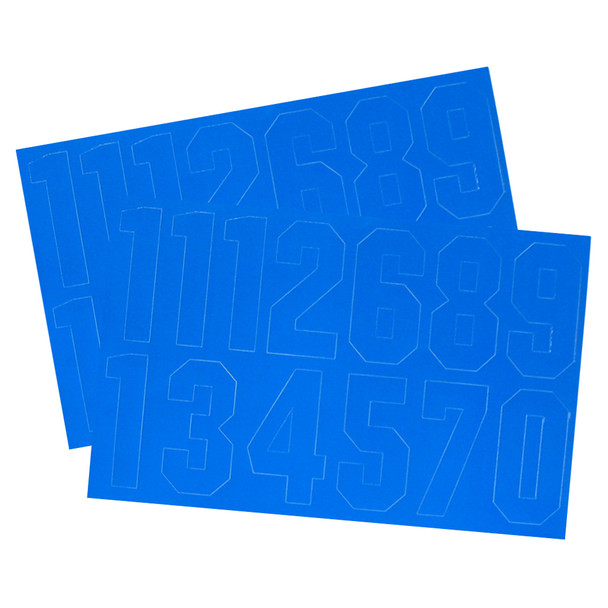 A&R Hockey Helmet Number Decals Various Colors